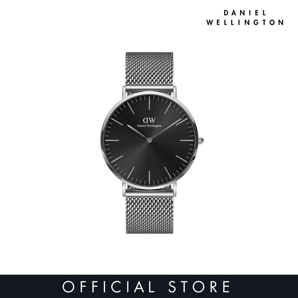Jual Daniel Wellington Classic 40 Sterling S Onyx DW00100629 Shopee Indonesia
