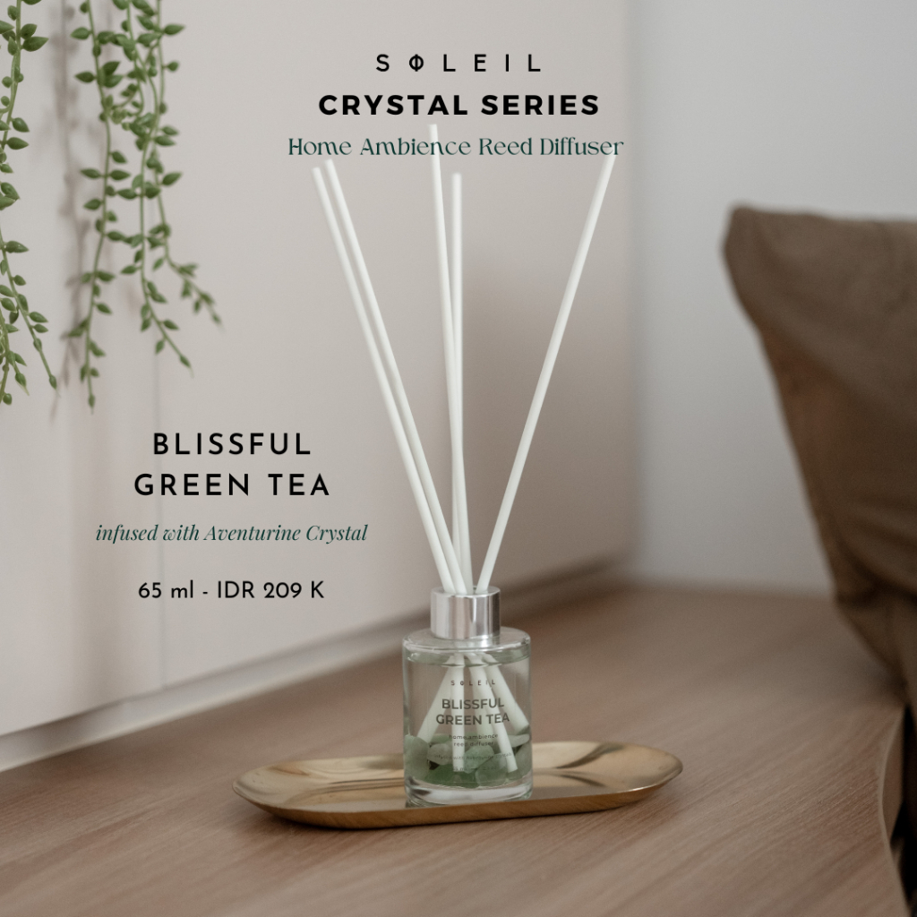 Jual Soleil Home - REED DIFFUSER - Crystal Series - BLISSFUL GREEN TEA ...
