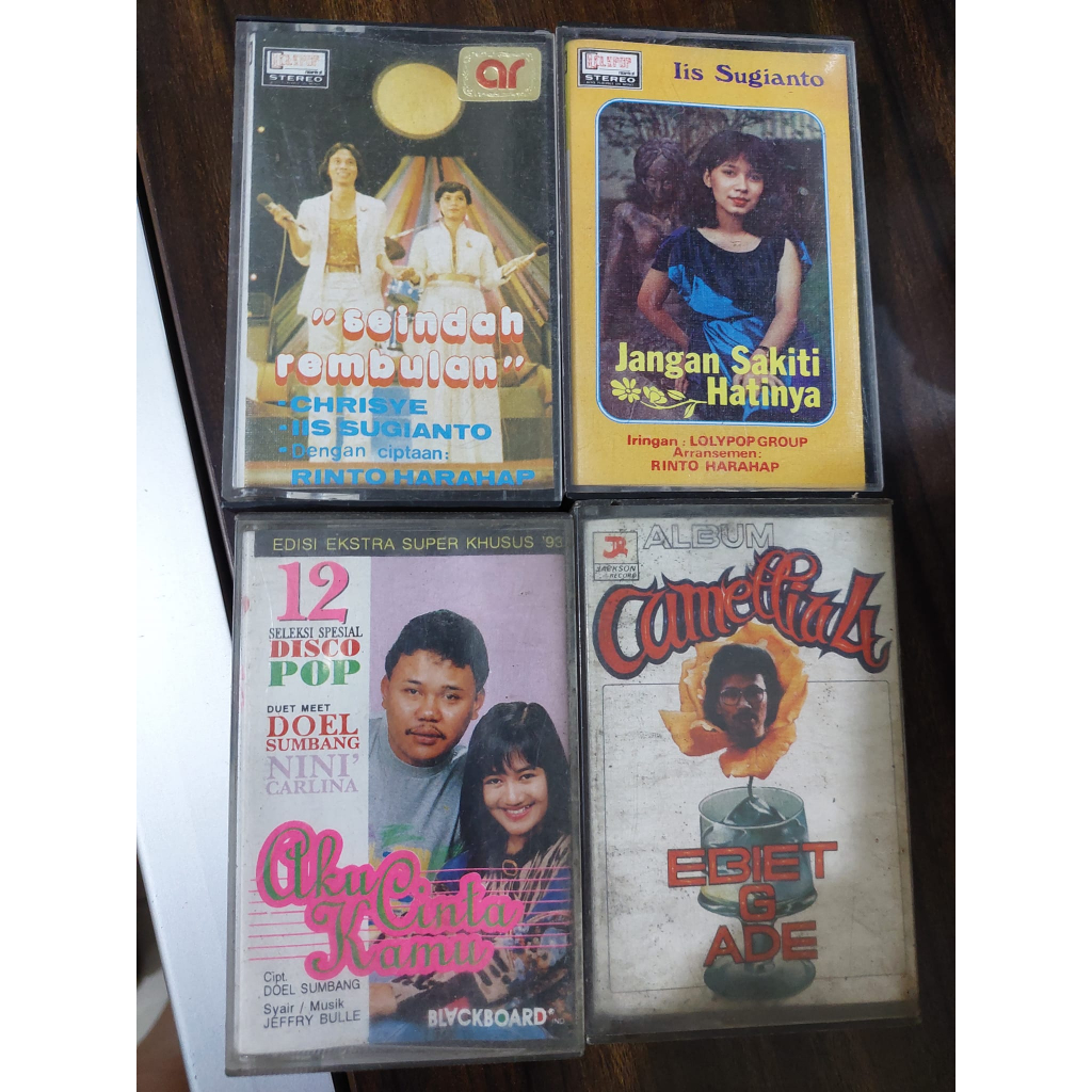 Jual kaset pita lagu indonesia lawas 4 buah | Shopee Indonesia