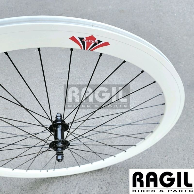 thumbnail image 2 of Origin8 Trak Attak Deep-V 700c Rim – Gloss White, 32 Hole, Clincher For Fixie & Road 2 of 6