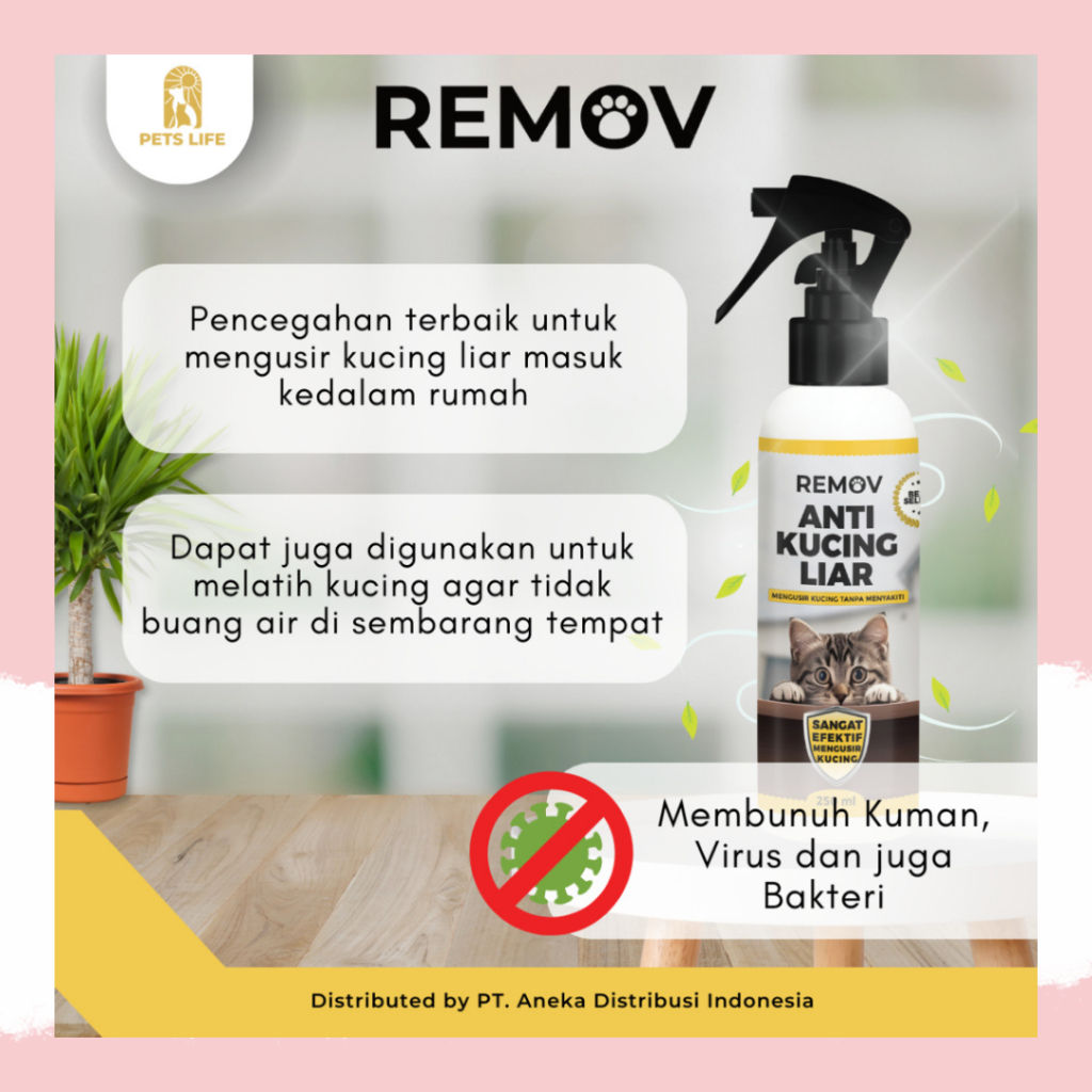 Jual REMOV SPRAY ANTI KUCING LIAR EFEKTIF MENGUSIR KUCING LIAR Shopee Indonesia