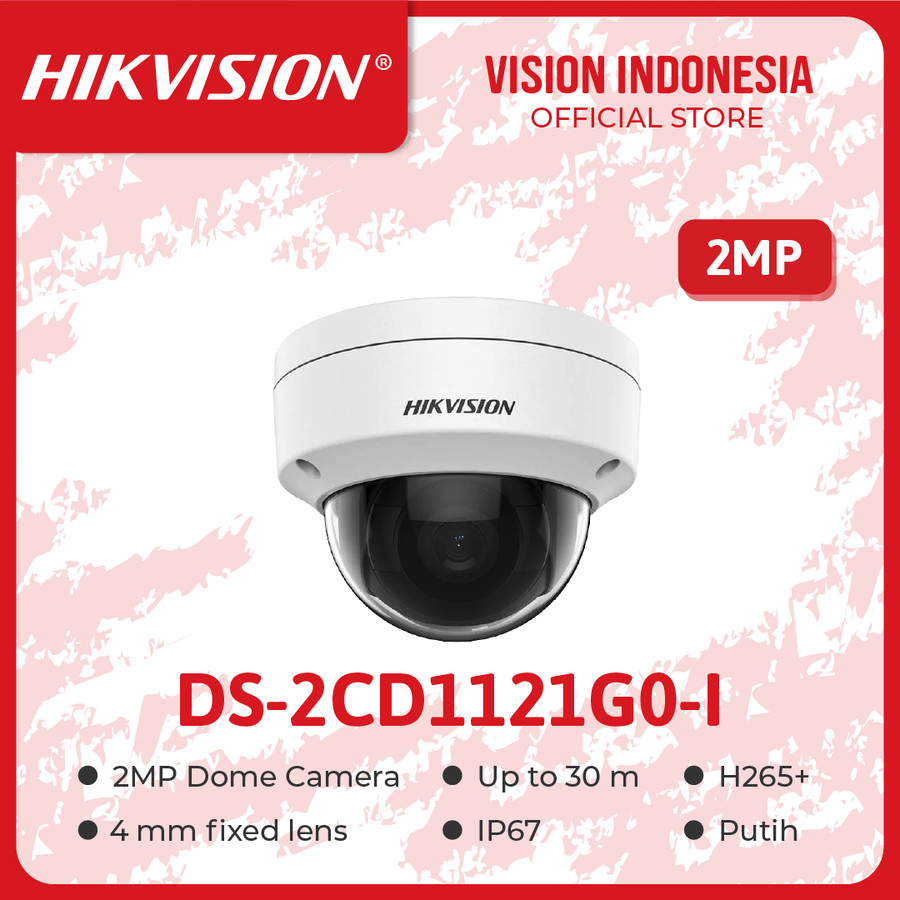 Jual HIKVISION DS2CD1121G0I IP CAMERA 2MP FIXED DOME CAMERA Shopee