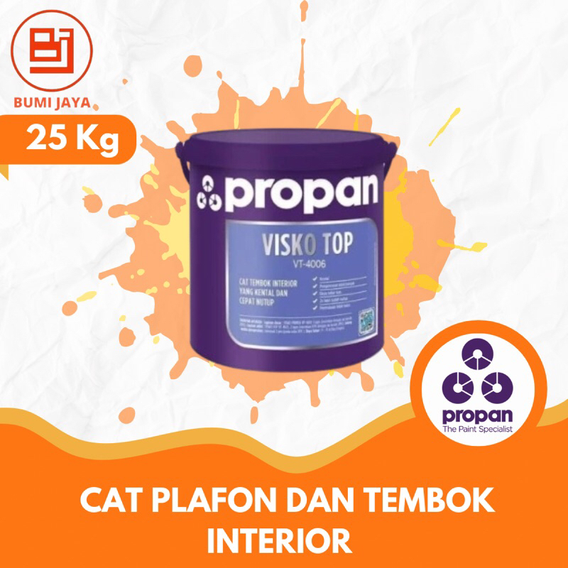 Jual Cat Plafon Dan Tembok Interior Propan Vt 4006 25kg Shopee Indonesia 0587