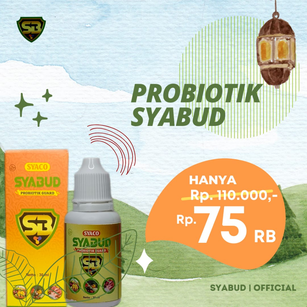 Jual SYABUD probiotic - 30 ml - Memelihara Kesehatan Pencernaan ...