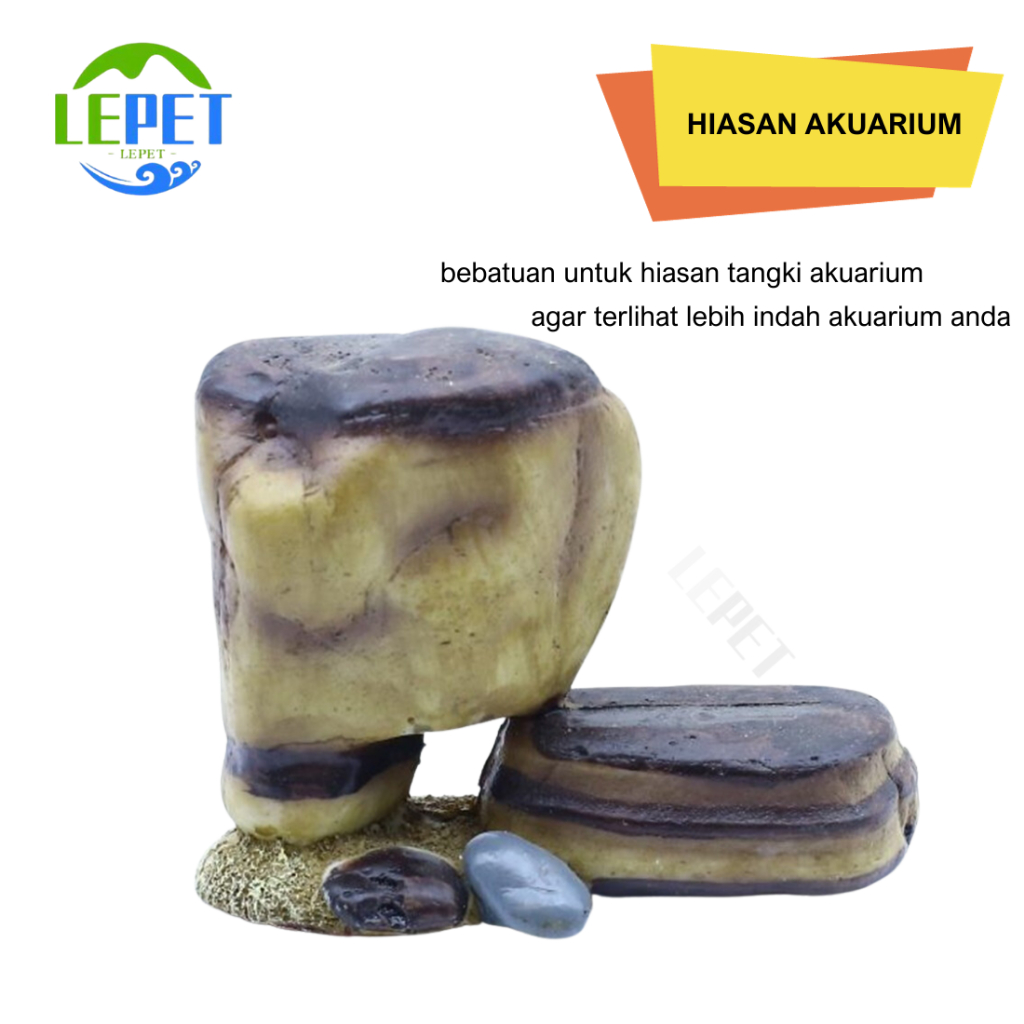 Jual LEPET Batu Besi Hiasan Aquarium 257/258 Aquascape Terrarium Dan ...