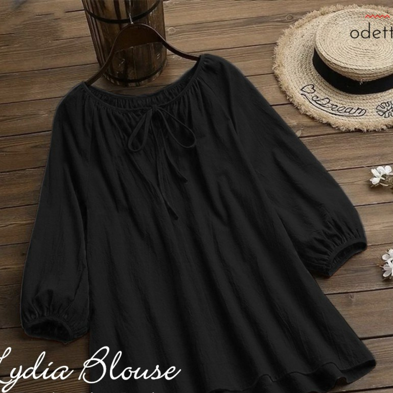 Jual Blouse Wanita Jumbo Over Size Baju Atasan Lengan Panjang wanita ...