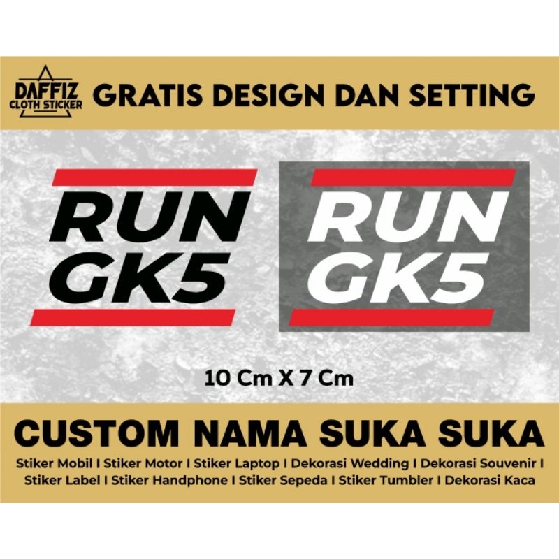 Jual Stiker cutting RUNGK5 | Shopee Indonesia