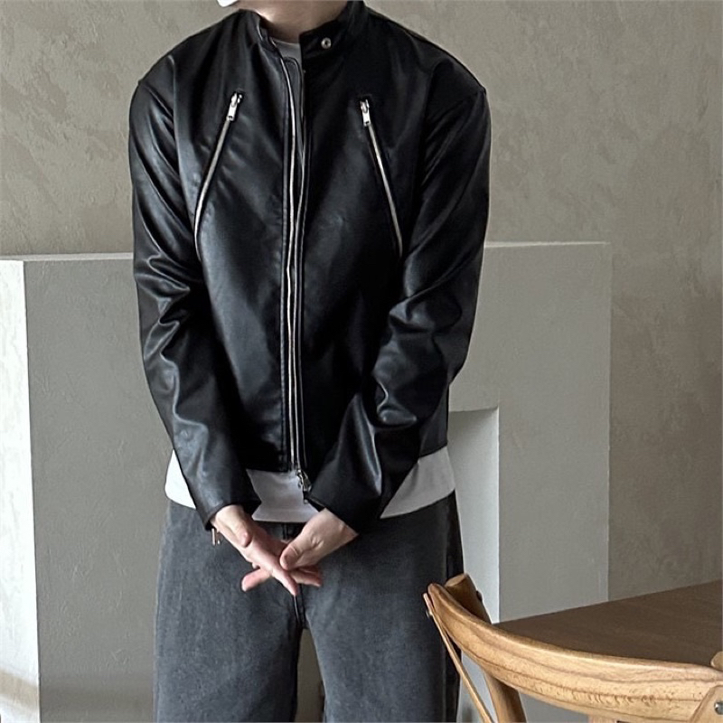 Jual Jaket kulit motor rider biker leather jacket Pl bekas preloved ...