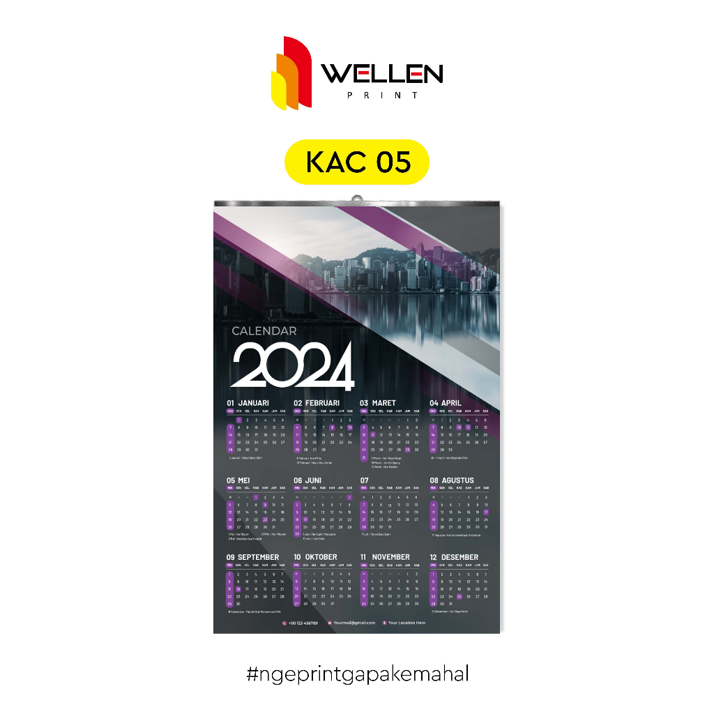 Jual WELLEN PRINT - Cetak Kalender Dinding 2024 Custom Foto / Print ...