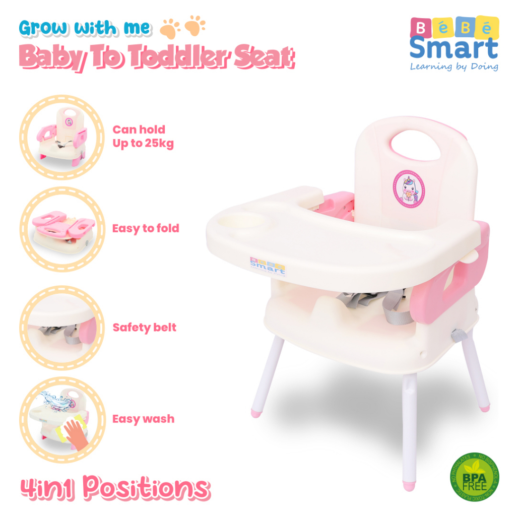Jual MAK353 BEBE SMART KURSI MAKAN BABY TO TODDLER SEAT | Shopee Indonesia