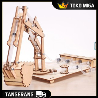 Jual DIY Model Rakit Excavator Hidrolik Mainan Edukasi Sains | Shopee ...