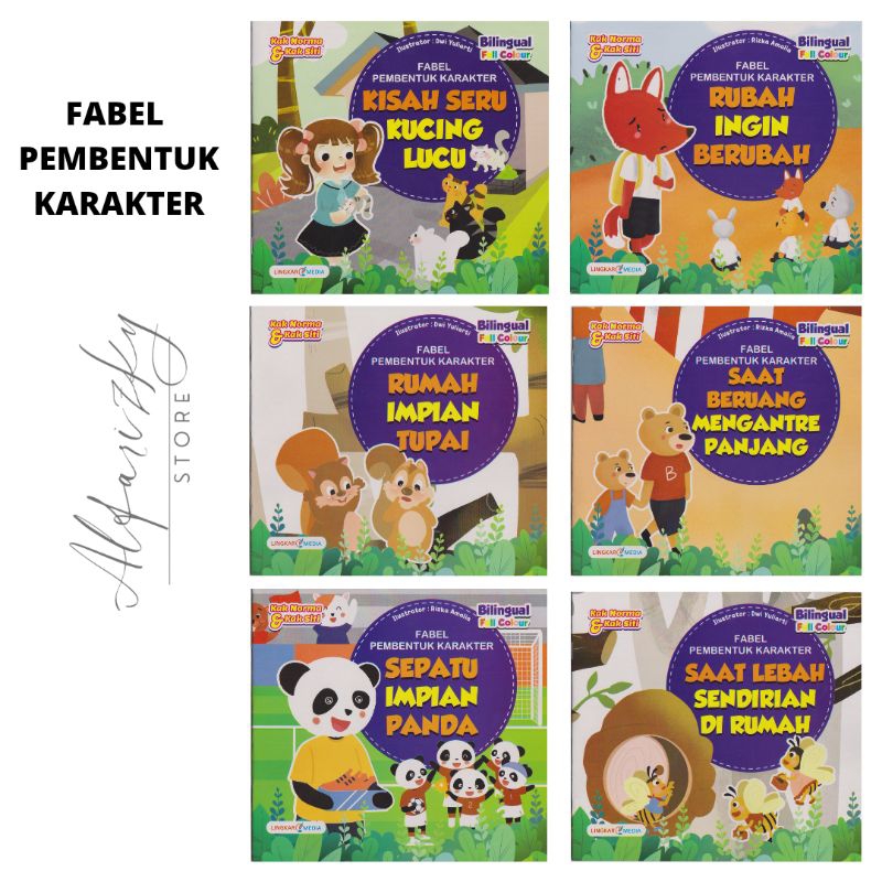 Jual [BILINGUAL FULL COLOUR] Buku Cerita Anak - Fabel Pembentuk ...