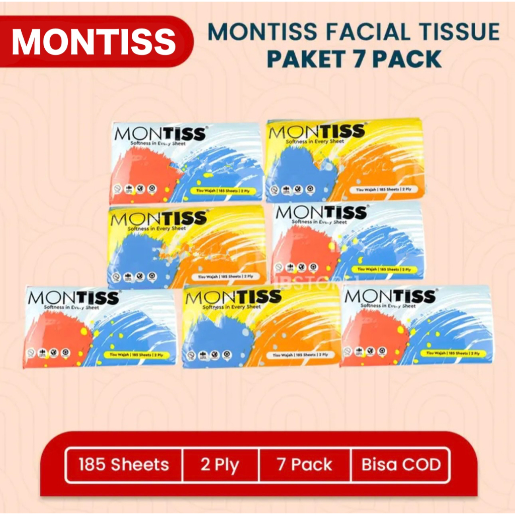 Jual ( PAKET 10 PCS ) Montiss Facial Tissue - Tissu Kecantikan (10pcs ...