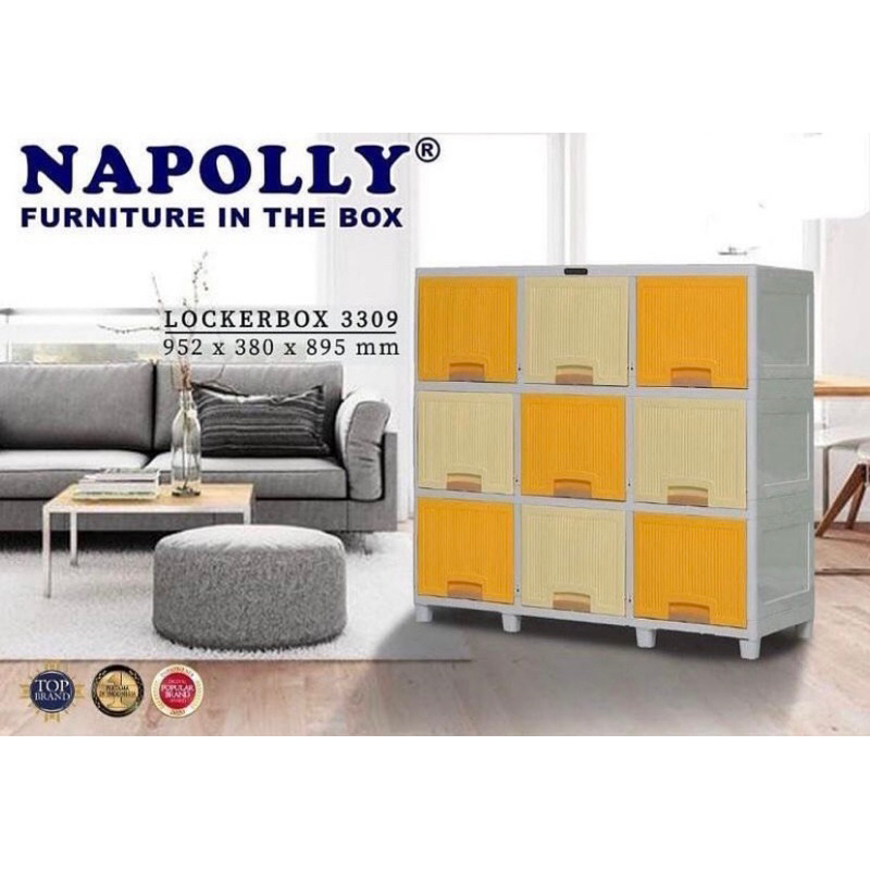 Jual Promo sale lemari / rak tv plastik LB 3206 Napolly Locker Box ...