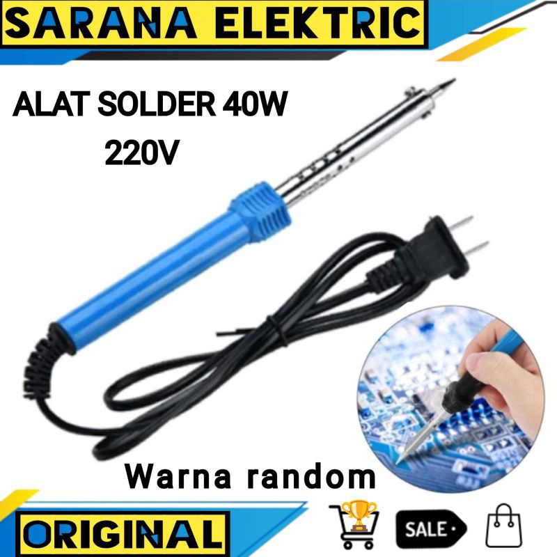 Jual Alat Solder Listrik Patri Timah Soldering Iron W Watt Watt