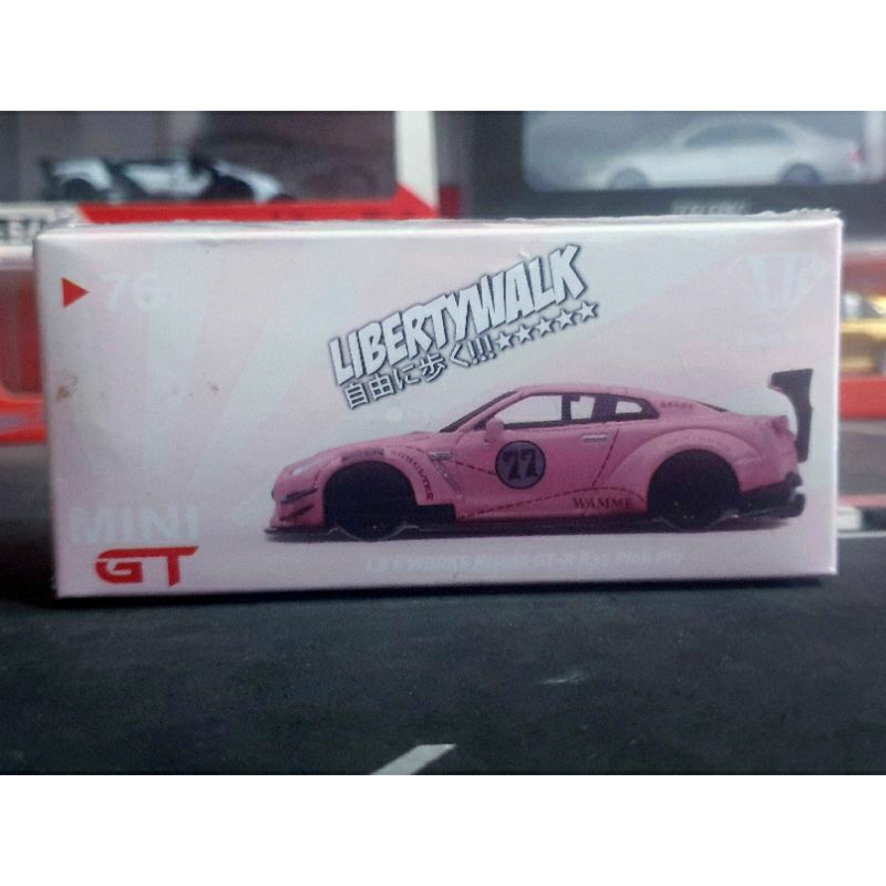 Jual Diecast Mini gt LBWK Nissan Gtr R35 Pink Pig no 76 1:64 | Shopee ...