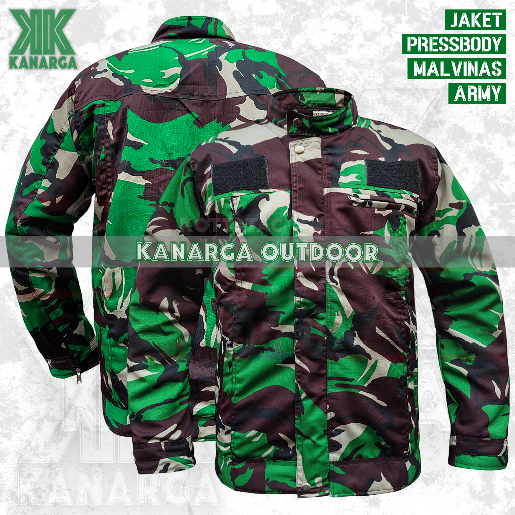 Jual Jaket Army Loreng Malvinas Pressbody Bahan Ripstop Premium - Jaket ...