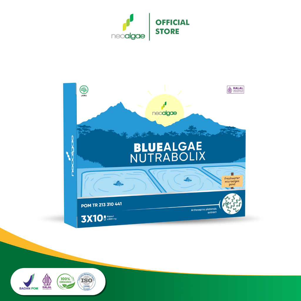 Jual Neoalgae Bluealgae Nutrabolix Suplemen Anti Gerd Organik Nutrisi