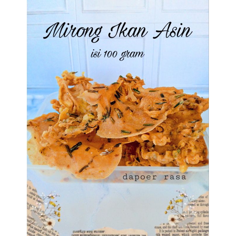 Jual Mirong Khas Tegal/ Mirong Ikan Asin/ Peyek ikan/Mirong kucai ...