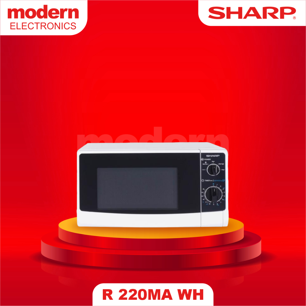 Sharp Microwave R 223DA BK 23 Liter Low Watt Hemat Listrik Garansi