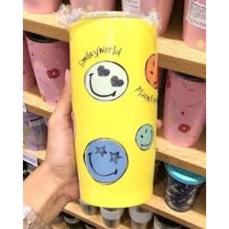 Jual Cod Bali Miniso Smileyworld Collection Double Wall Plastic Bottle Smiley World Stainless