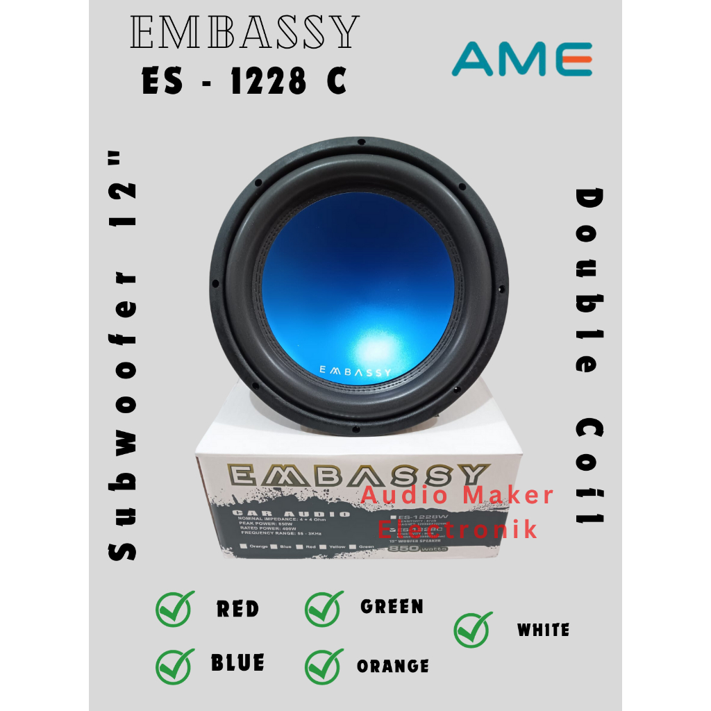 Jual Subwoofer Embassy 12