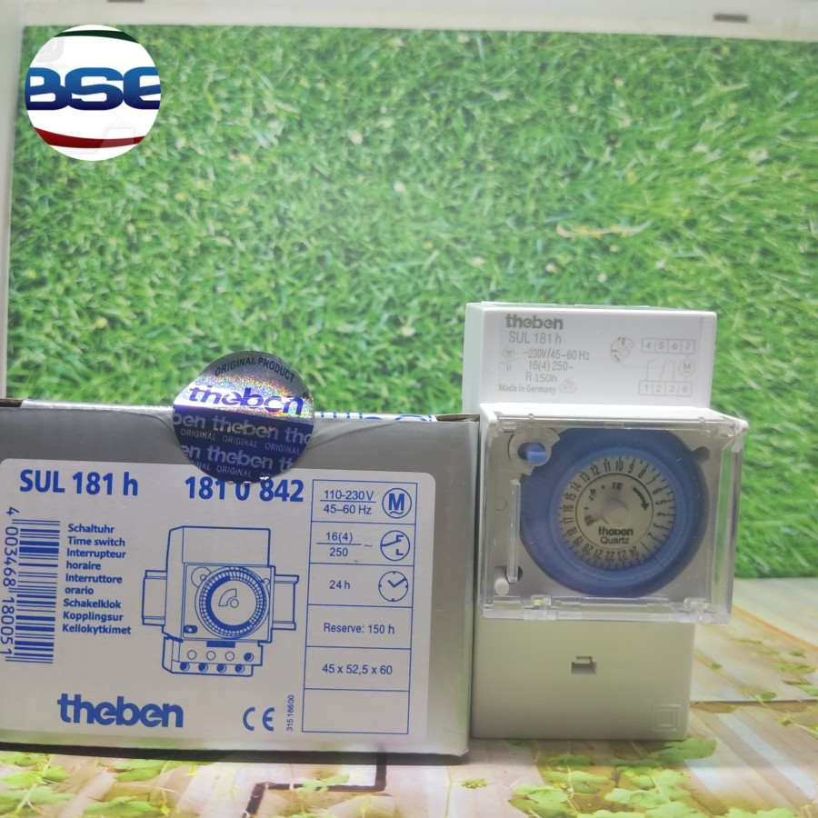 Jual Timer Analog Theben SUL181H Switch Switcher 24 Jam/H Panel Lampu