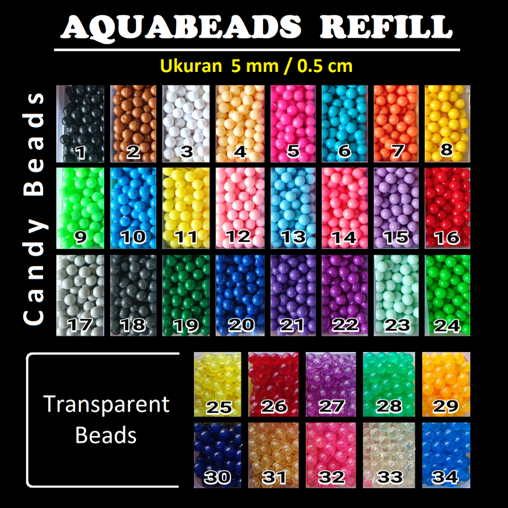 Promo Aquabeads Aqua beads Mainan Round Bead Refill isi ulang Edukasi Anank  - AQUABEADS PEN - Jakarta Utara - Homkid