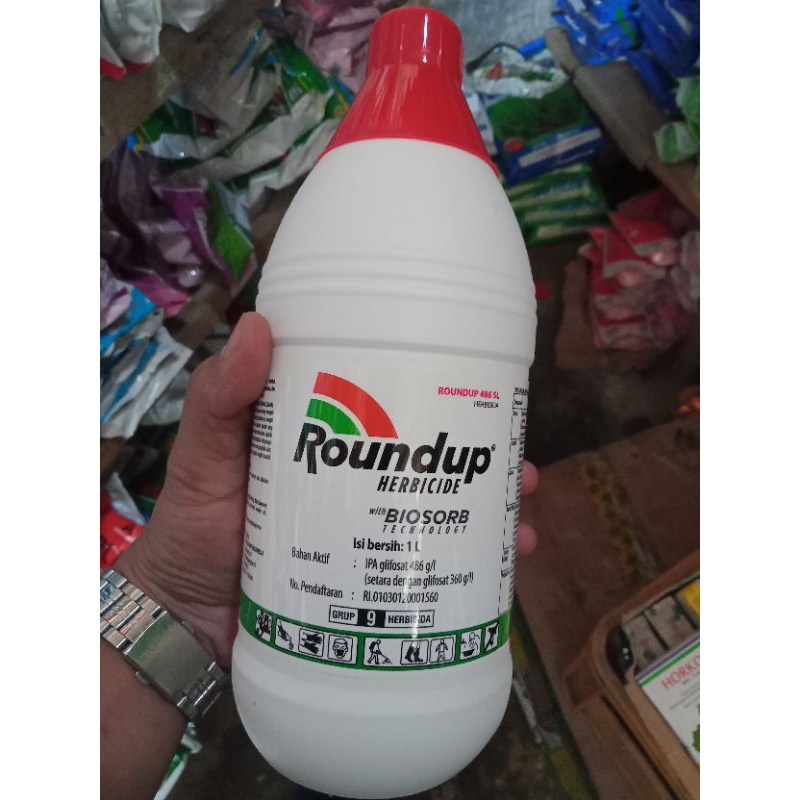 Jual Herbisida Roundup 486 SL - Racun rumput sistemik ukuran 1 Liter ...