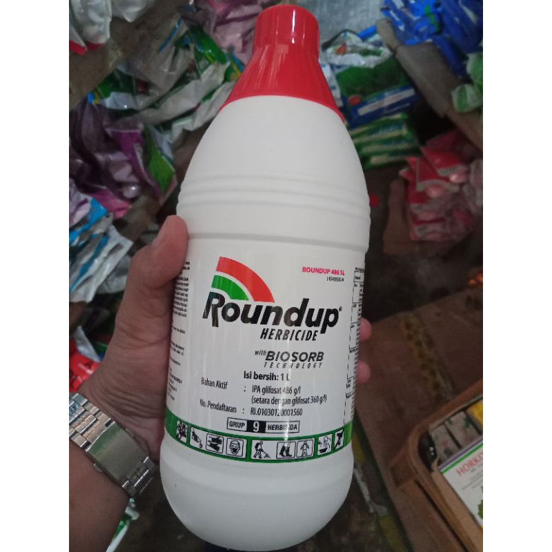 Jual Herbisida Roundup 486 Sl Racun Rumput Sistemik Ukuran 1 Liter