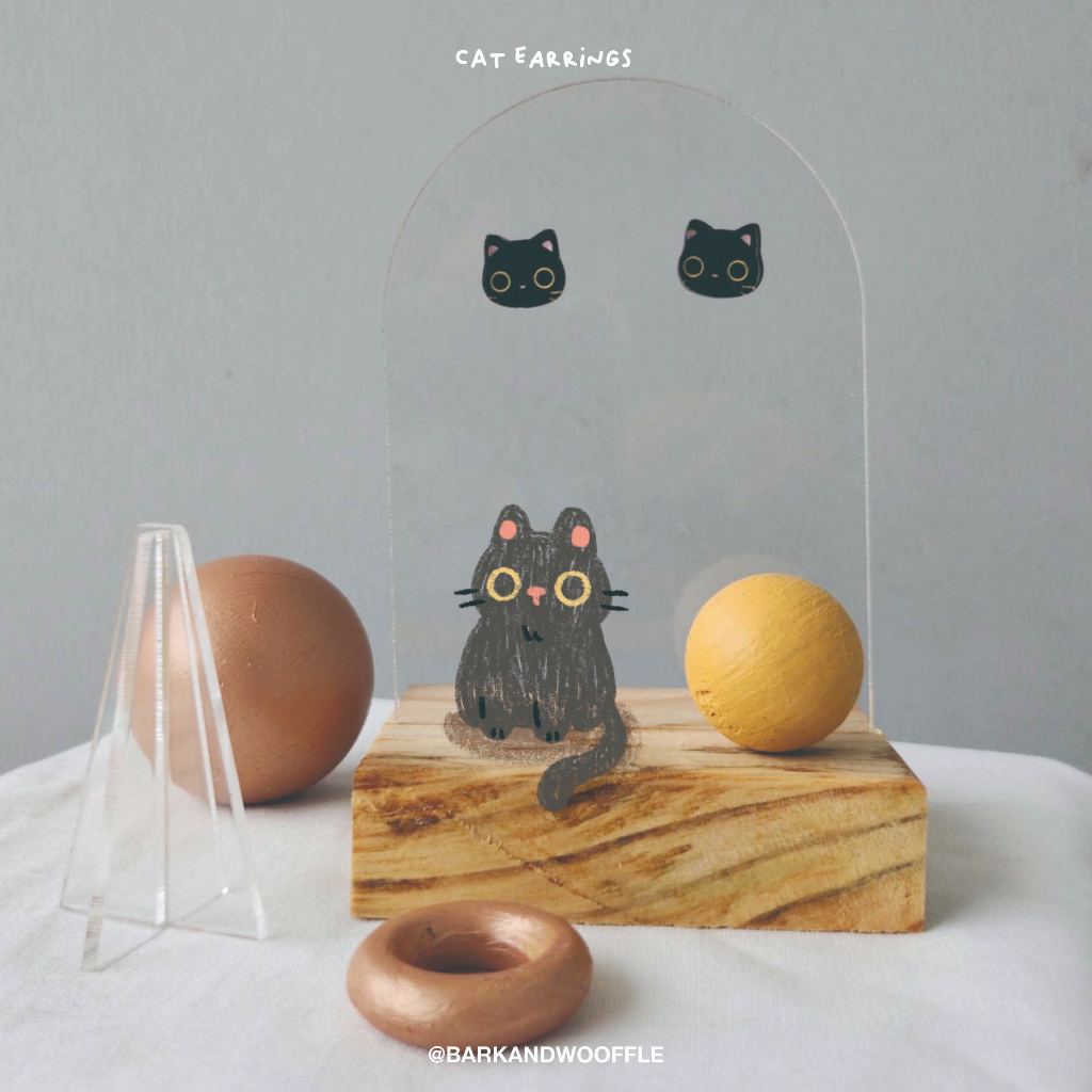 Jual Cat Collections - Acrylic Earrings | Shopee Indonesia