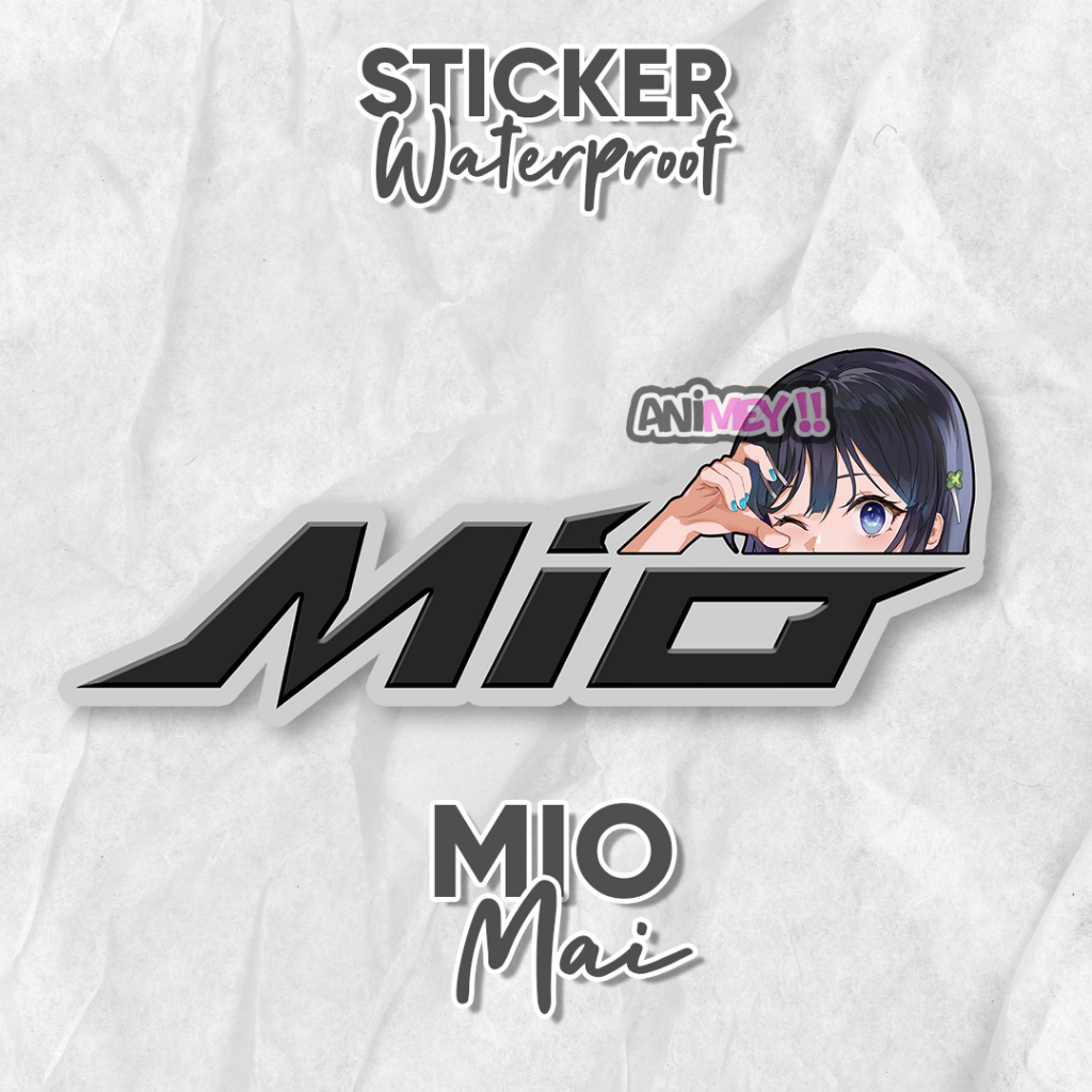 Jual Stiker Mai Sakurajima Logo Mio / Stiker Anime Waterproof | Shopee ...
