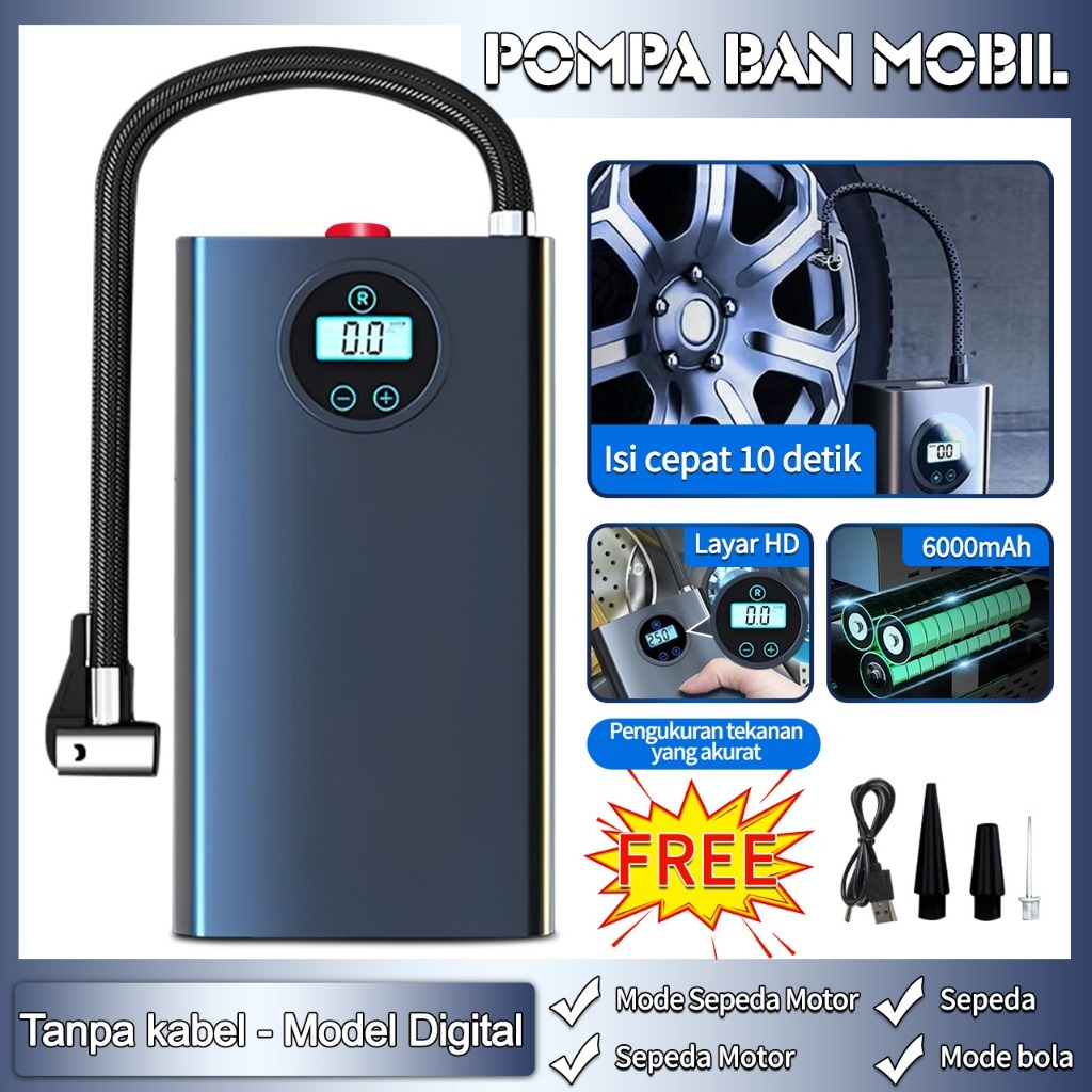 Jual Pompa Ban Cerdas Portable Multifungsi Pompa Ban W Pompa Ban