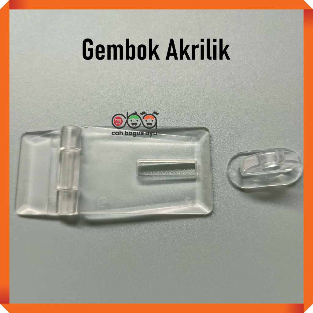 Jual Gembok Akrilik Kunci Plastik Bening Lock Acrylic Overpal Box ...