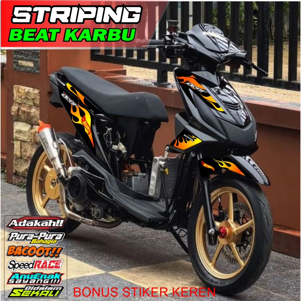 Jual STRIPING LIST STIKER HONDA BEAT KARBU HOTWEL | Shopee Indonesia