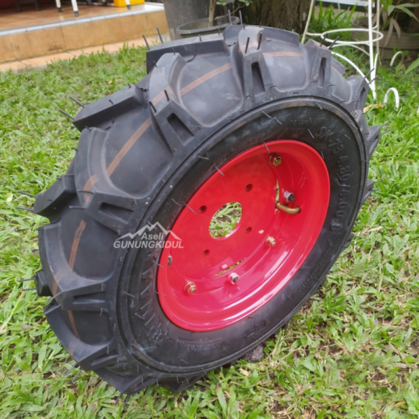 Jual Set Roda Karet Traktor Quick Cakar Baja Ban Luar Ban Dalam Velg