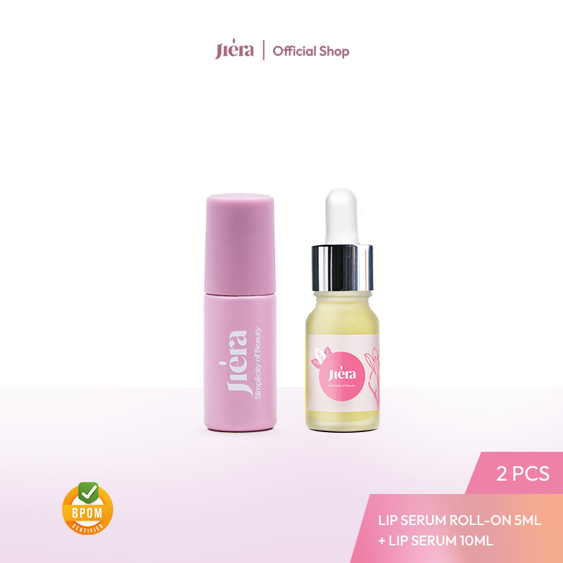 Jual Jiera Natural Lip Serum 5ml Roll On JIERA Natural Lip Serum 10ml Serum Pencerah Dan