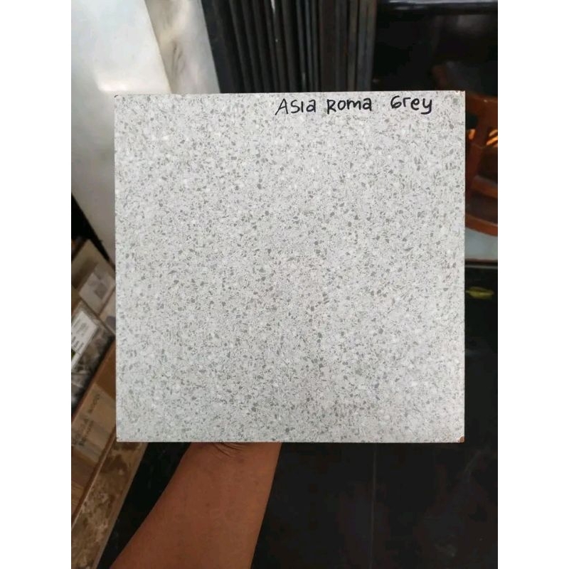 Jual Keramik 25x25 Lantai Kamar Mandi Asia Roma Grey | Shopee Indonesia