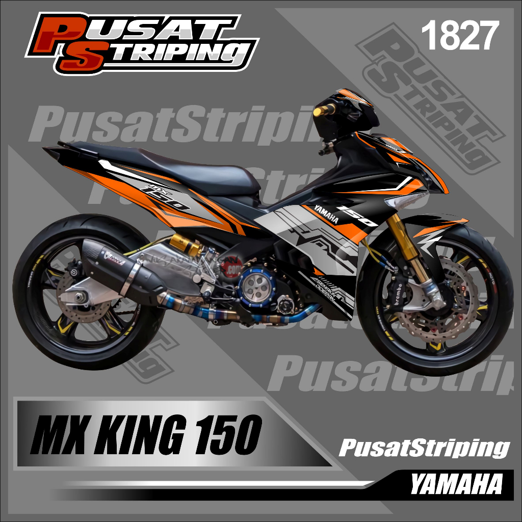 Jual Decal Motor Keren MX KING 150 - Stiker Motor Kekinian Bisa Desain