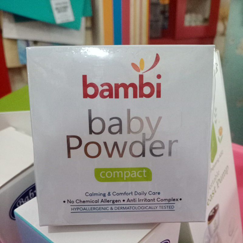 Jual Bambi Baby Powder Compact / Refill + Puff 40gr - Refill | Shopee ...