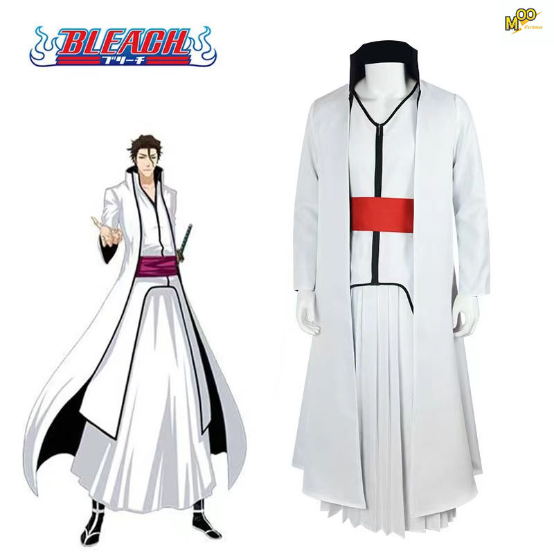 Jual BLEACH cosplay costume Aizen Sousuke cosplay Set and wig Christmas ...