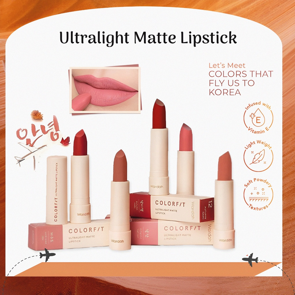 Jual Wardah Colorfit Ultralight Matte Lipstick Lipstik Bpom