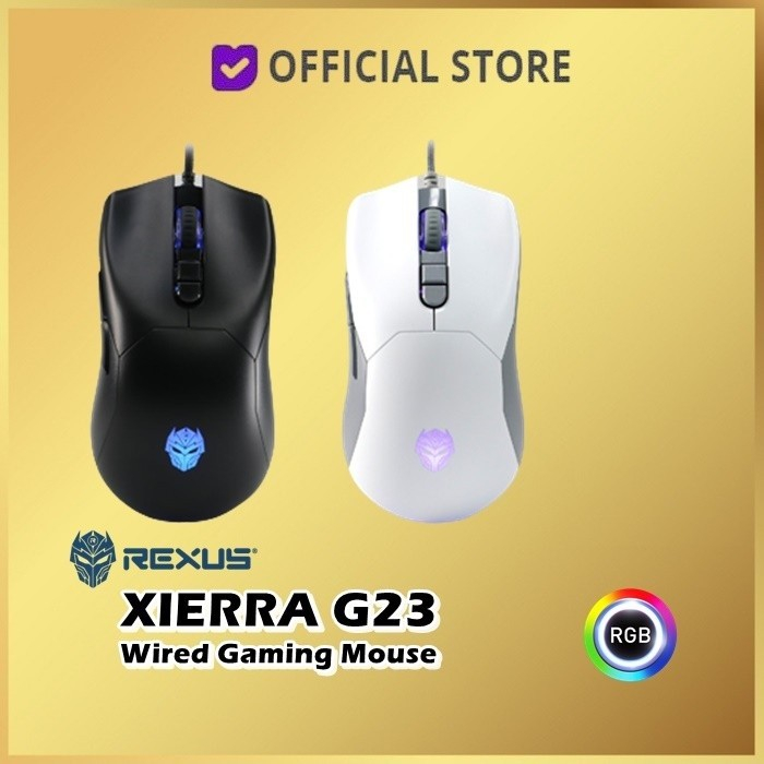 Jual Rexus Xierra G23 RGB Wired Gaming Mouse Lightweight G 23 | Shopee ...