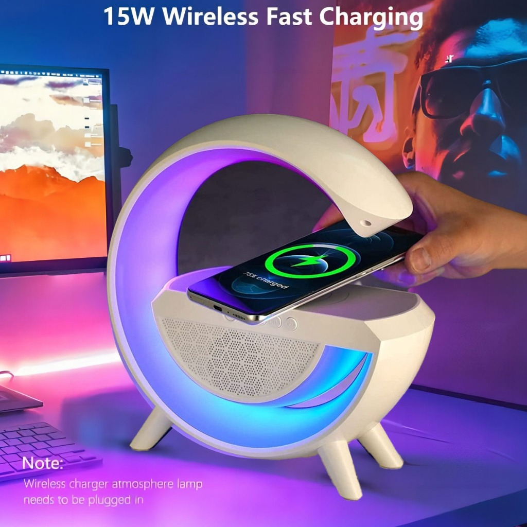 Jual Epic Finds Ambient light 15w Wireless Charger Smart Home ...