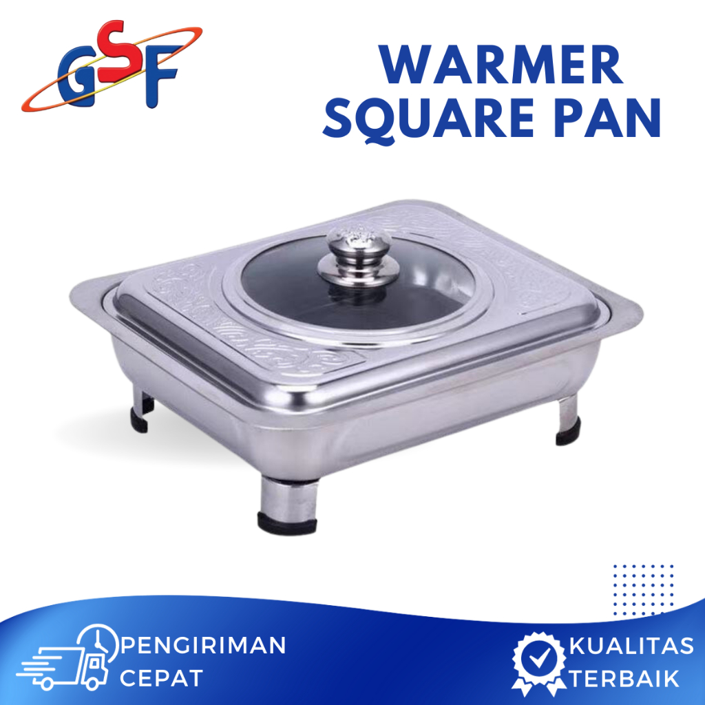 Jual Prasmanan GSF/Q2 Fash Food Dish Warmer Square Pan Wadah Saji ...