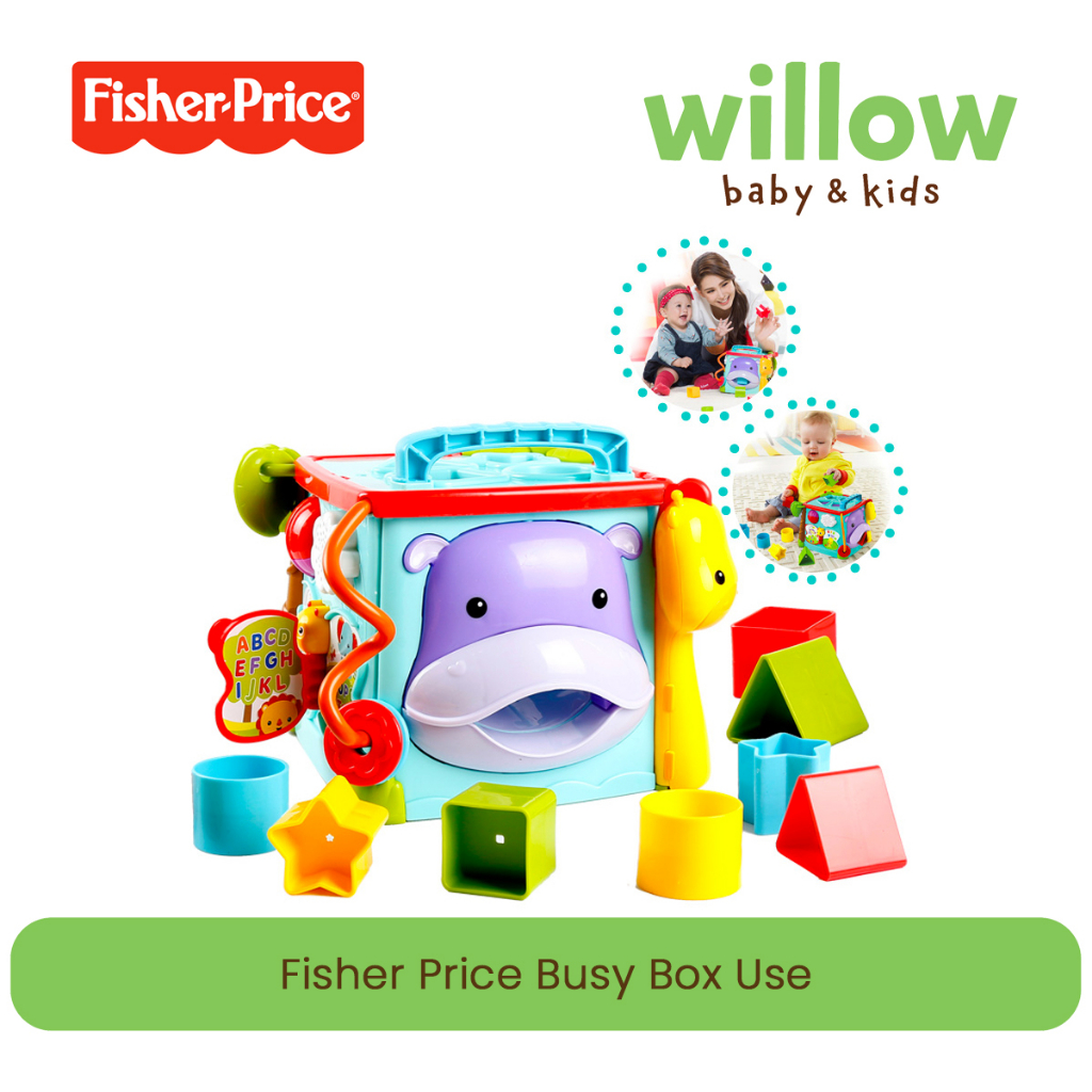 Jual Mainan Edukasi - Fisher Price Busy Box Use | Shopee Indonesia