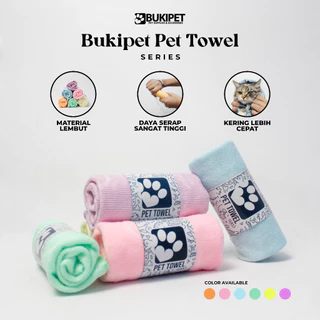 Handuk Kucing Anjing Daya Serap Tinggi Grooming Hewan - Bukipet Pet Towel