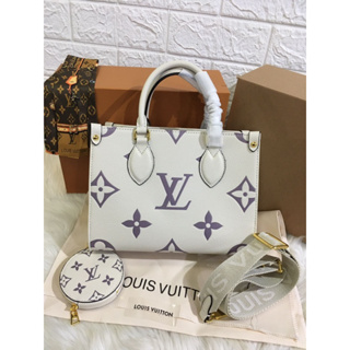 Jual LOUIS VUITTON BAGATELLE BICOLOR MONOGRAM 24CM + BOX (PLATINUM