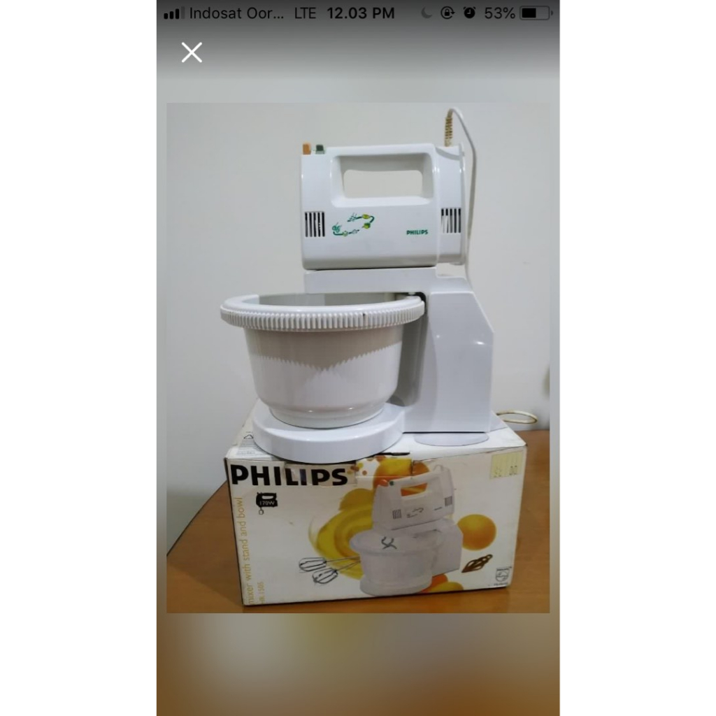 Jual PHILIPS HAND MIXER HR1152 Original Shopee Indonesia