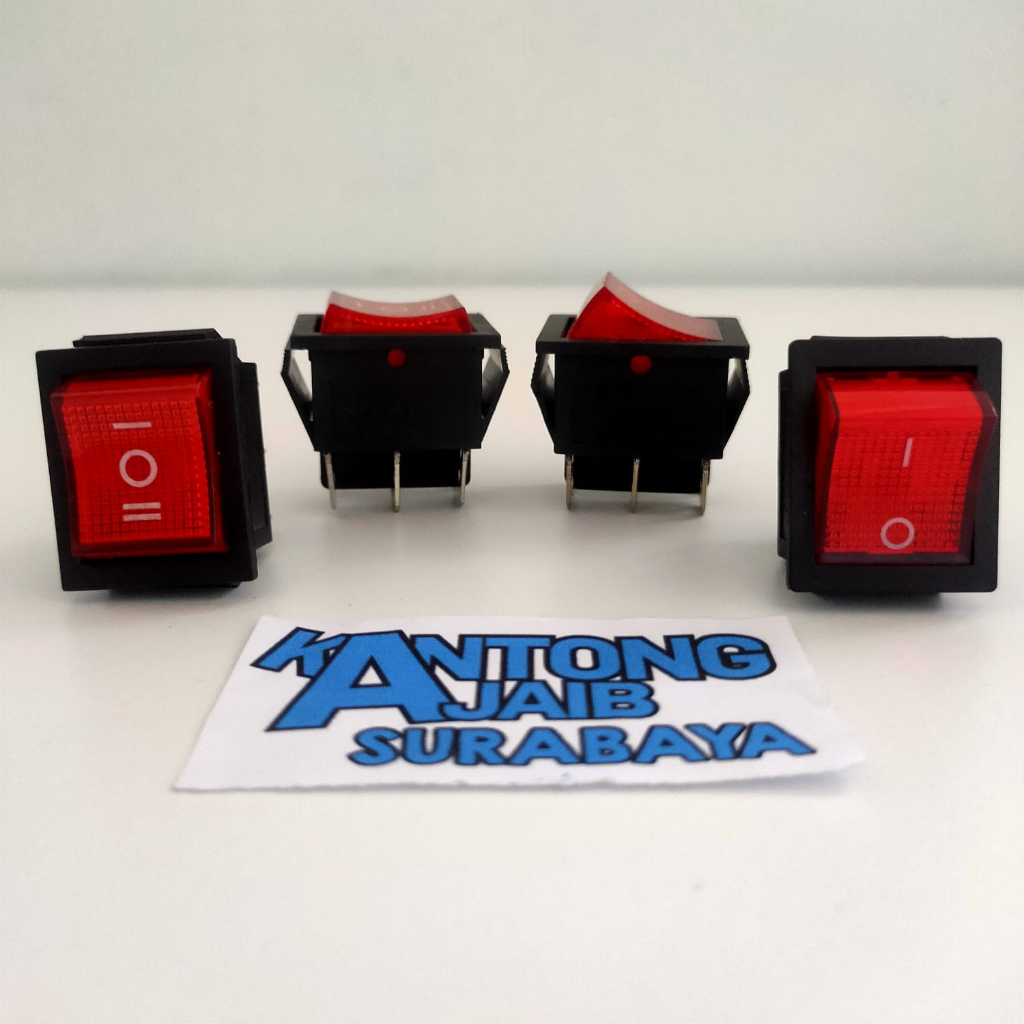 Jual Switch Kotak Besar On Off 6pin Saklar+Lampu 6pin Rocker Switch On ...